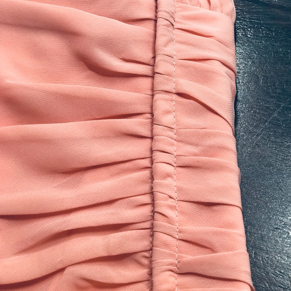 ALFRED ANGELO Salmon Chiffon Bridesmaid/Mob Dress - Picture 5 of 8